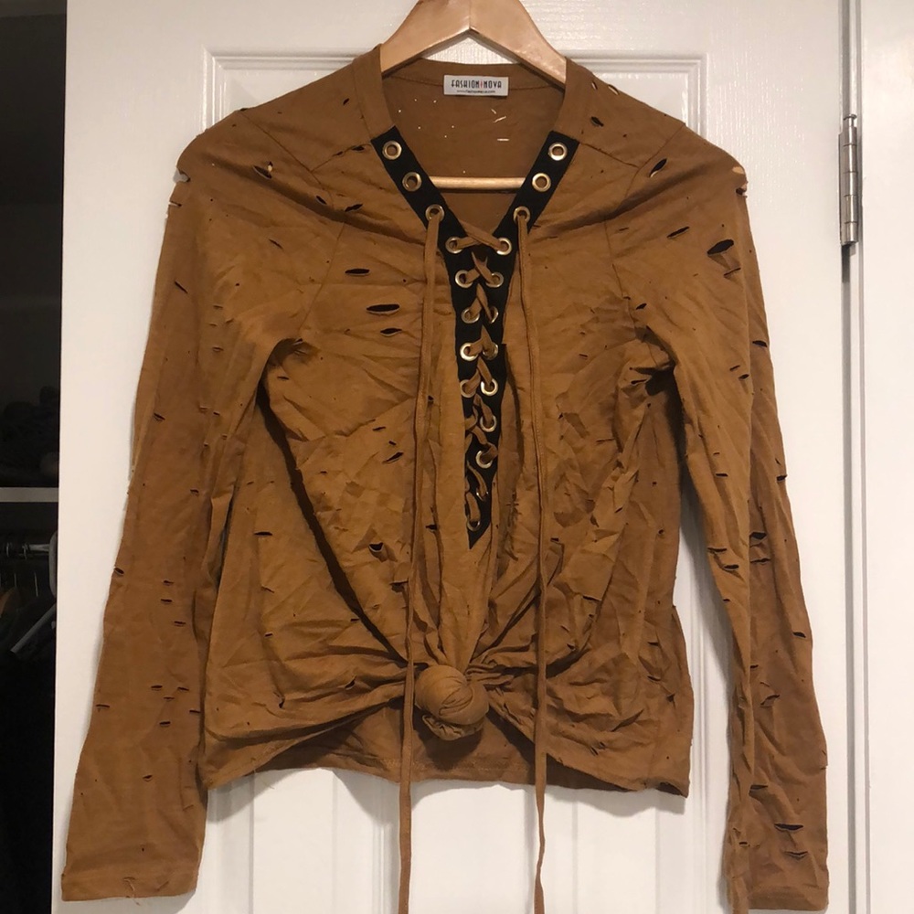 Fashion Nova Cut-Out Top